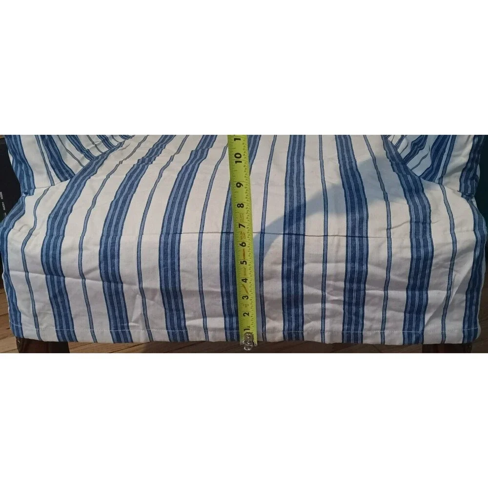 NEW Pottery Barn Armchair Slipcover Linen Oxford Stripe Napa Farmhouse Rare Find